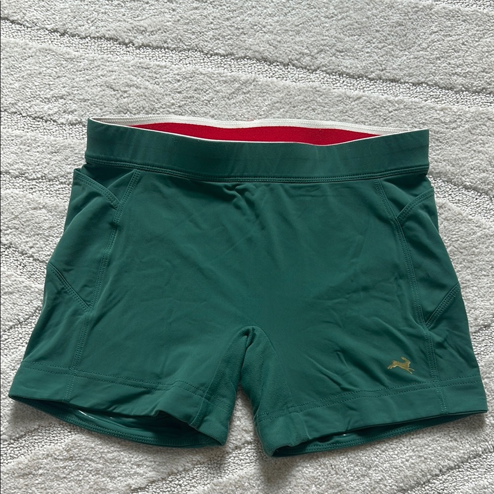 Tracksmith Lane 5 Green Shorts